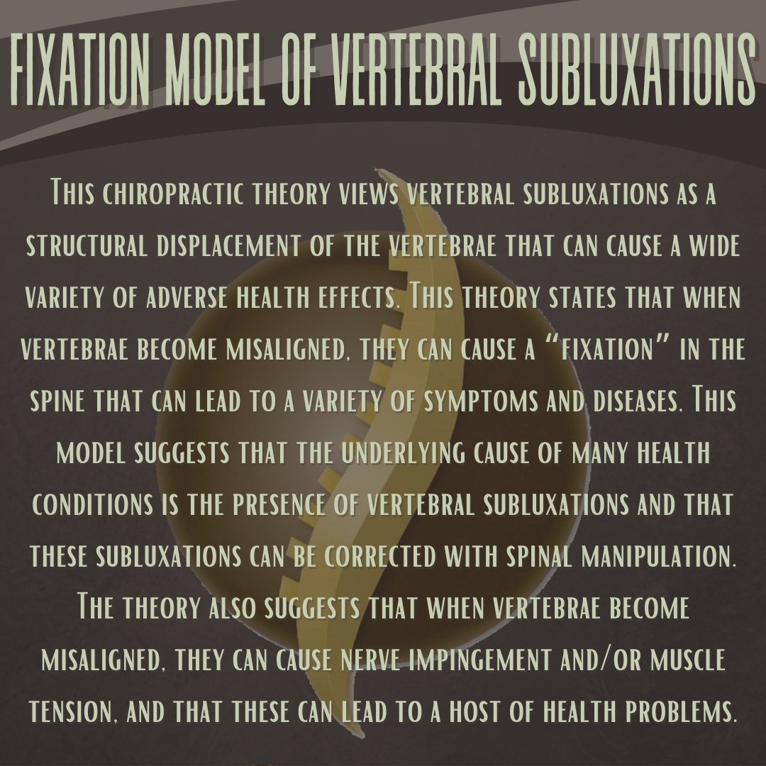 GriebChiro's tweet photo. Chiropractic adjustments can be used to restore proper alignment to the spine and reduce the effects of vertebral subluxations. #GriebChiropracticClinic #Chiropractor #ChiropracticCare #WexfordChiro https://t.co/nR6EEfQzXf
