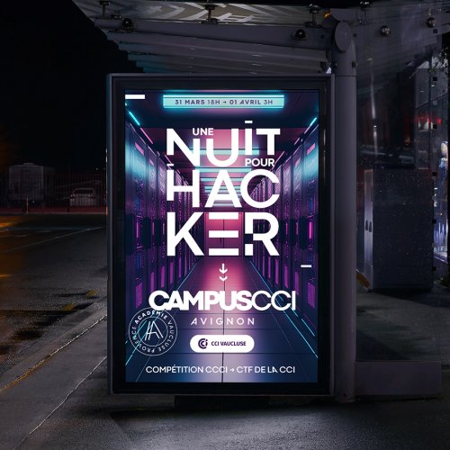Nous soutenons l'initiative des apprentis de la <a href="/CCIVaucluse/">CCI de Vaucluse</a> dans l'organisation de ce CTF. Venez participer à une soirée conviviale et compétitive pour découvrir les différentes disciplines autour de la cybersécurité. Nous sommes impatients de partager cette nuit avec vous !