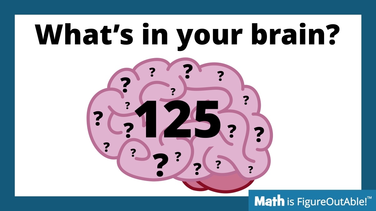 It's time for #TryThisThursday!
What do you know about the number 125?

#MTBoS #ITeachMath #MathIsFigureOutAble #Elemmathchat #MSmathchat #HSmath