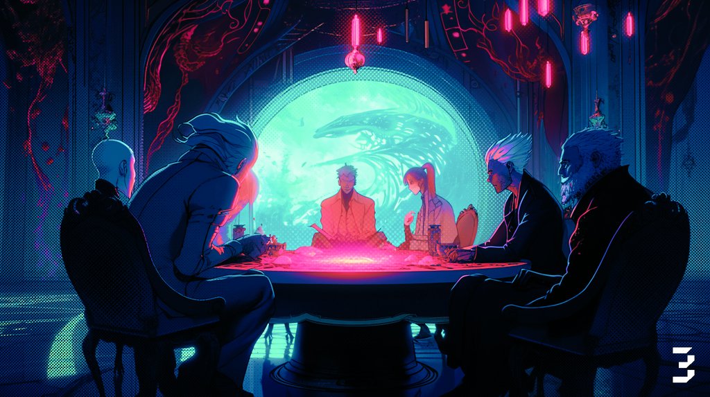 ◾◽◾

...their hearts became restless.

[JEALOUSY], [GREED] and [SELFISHNESS] tore them apart. 

The [TECH] was now corrupting.

Desperate to save their legacy, the wisest [CELESTINES] saw hope with a lower life form of.. 

[HUMANS]

2/6

[TAG A FRIEND AND SHOW THE 3VOLV STORY]