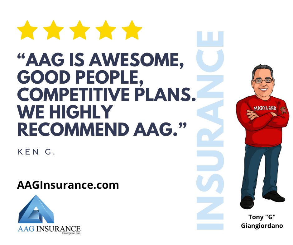 AAGInsurance1's tweet image. We always appreciate feedback from our clients, like this #FiveStarReview from Ken G.  We would love to hear yours.  Check out this easy link to review us on Google.  g.page/r/CZZup1PQMhLx…  #AAGInsurance