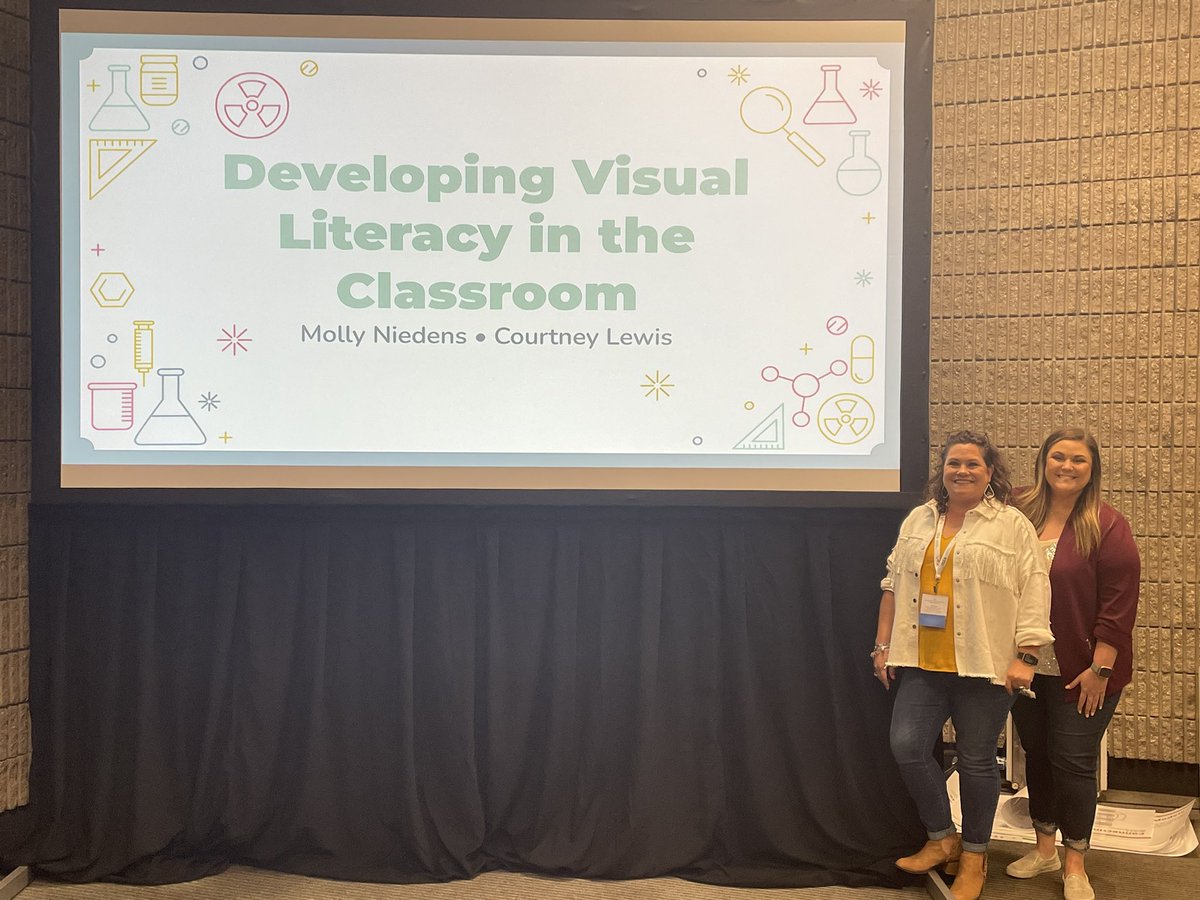 Shout out to Katy ISD educators, Molly Niedens <a href="/NiedensSci/">Molly Niedens ⚡️</a> &amp; Courtney Lewis <a href="/clewis_KISD/">Courtney Lewis</a> for representing #KISDscience with their presentation on Developing Visual Literacy in the Classroom. Way to go ladies!