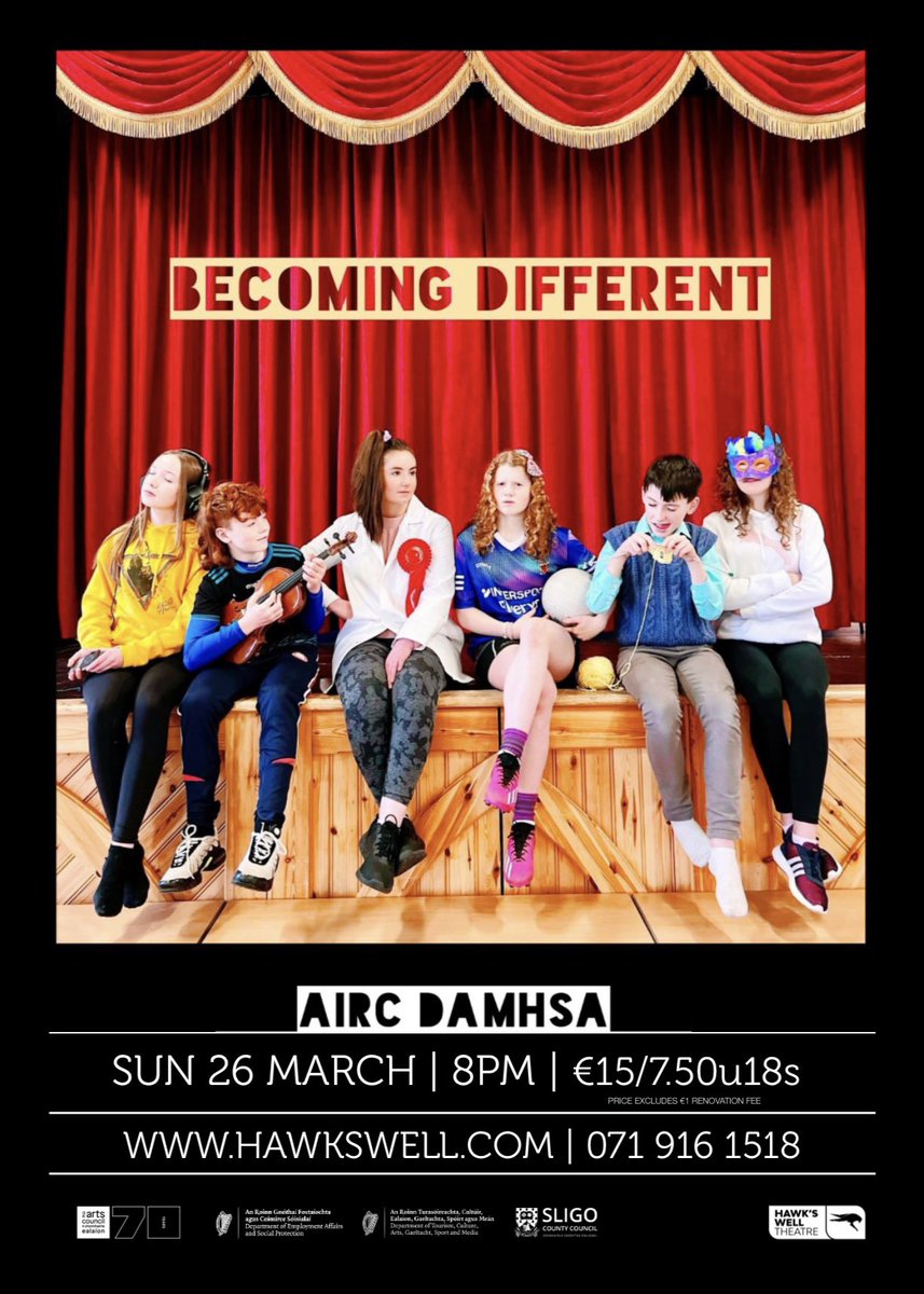 This Sunday at @HawksWellSligo Directed, choreographed and produced by 19 dancers at @AircDamhsa with mentoring by Edwina Guckian, they’ll be joined by musicians Cathy Jordan, Ryan Molloy, Stephen Doherty, Martin Brunsden, David Doocey & Fergal Scahill. hawkswell.com/whats-on/shows…
