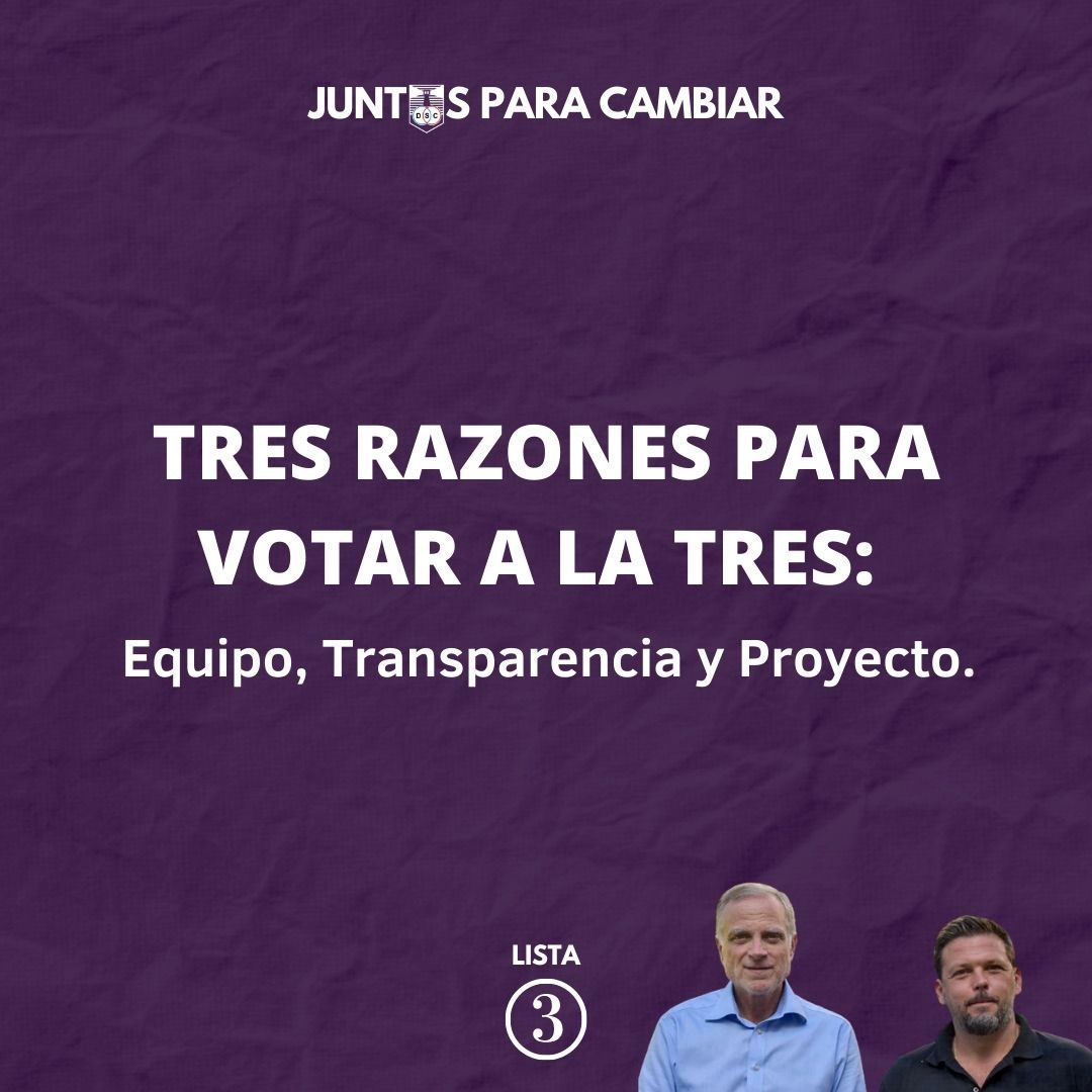 🗳️3 razones para votar a la 3🗳️
#JuntosParaCambiar
🧵