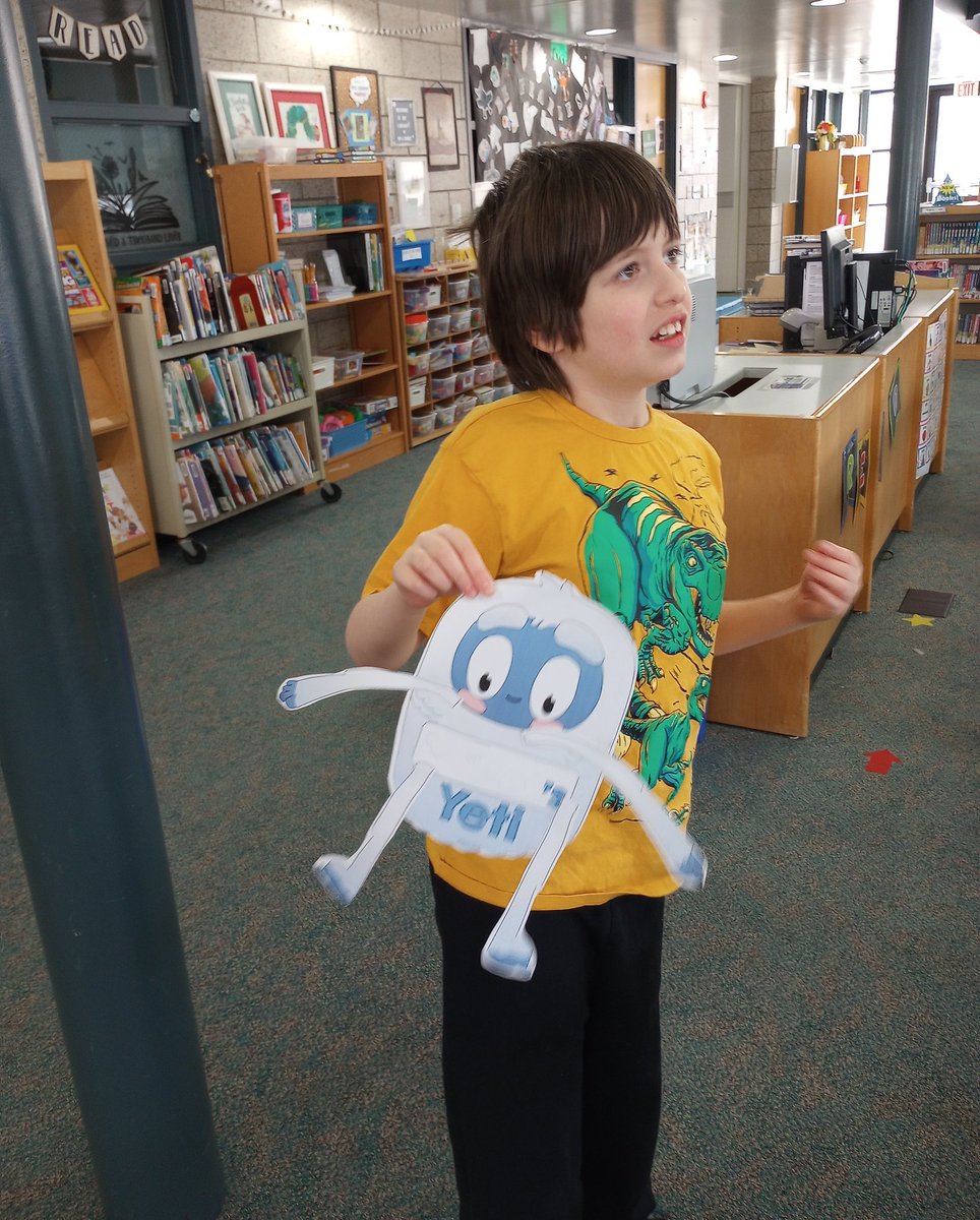 MrsZubarevLMC's tweet photo. For March is Reading Month's theme 'Be Fearless and Read!' I read "Yetis are the Worst" to RISE and the ASD classes made their own Yetis to go with the story 🏔️📚 #WebsterLMC #WebsterWildcats🐾 #LivoniaPride https://t.co/bbjZEn5scP