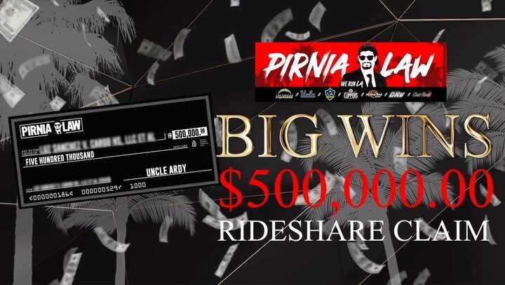 uncle_ardy's tweet photo. 💰 BIG WINS - $500,000 rideshare claim with the @pirnialawgroup! #pirnialaw @uncle.ardy @consult_mga https://t.co/35vopK90SD https://t.co/AthJ0cjYK1