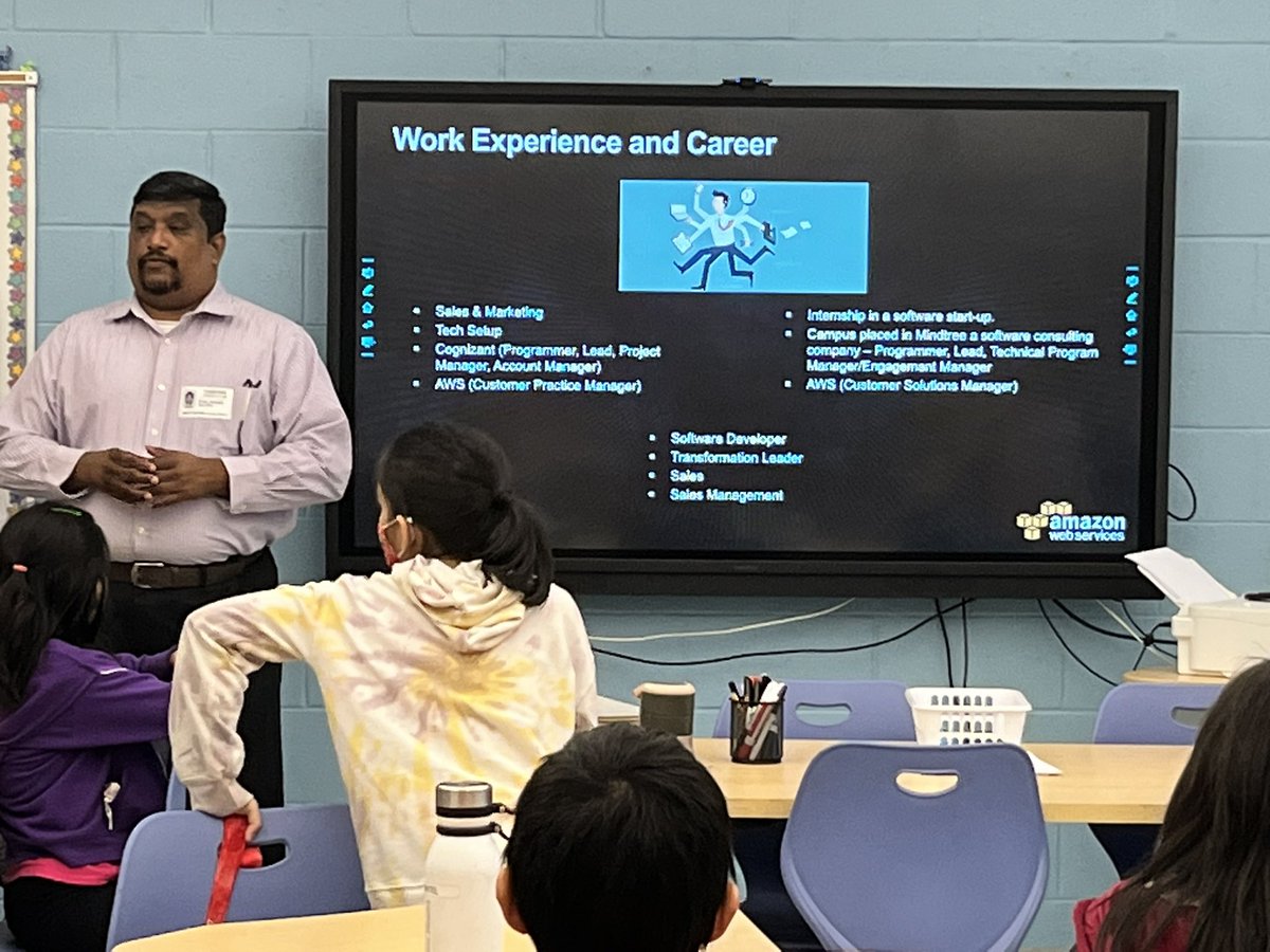 Thank you to Marc Wojcik and his fellow Amazon employees! They came and shared with 5th grade about their jobs. Our students thoroughly enjoyed!!