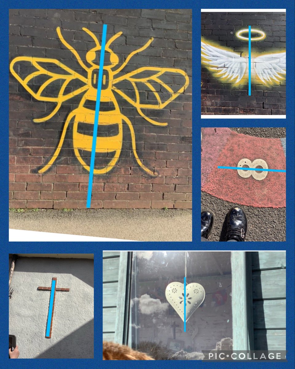 Mrsaspinall1's tweet photo. Who knew how much symmetry there was to find around @StJosephStBede school grounds! #sjsbclass3 certainly found lots! Super work using @Seesaw to record their learning #sjsbMaths #sjsbinclusion #worldmathsday https://t.co/cUHw2Q7LN2