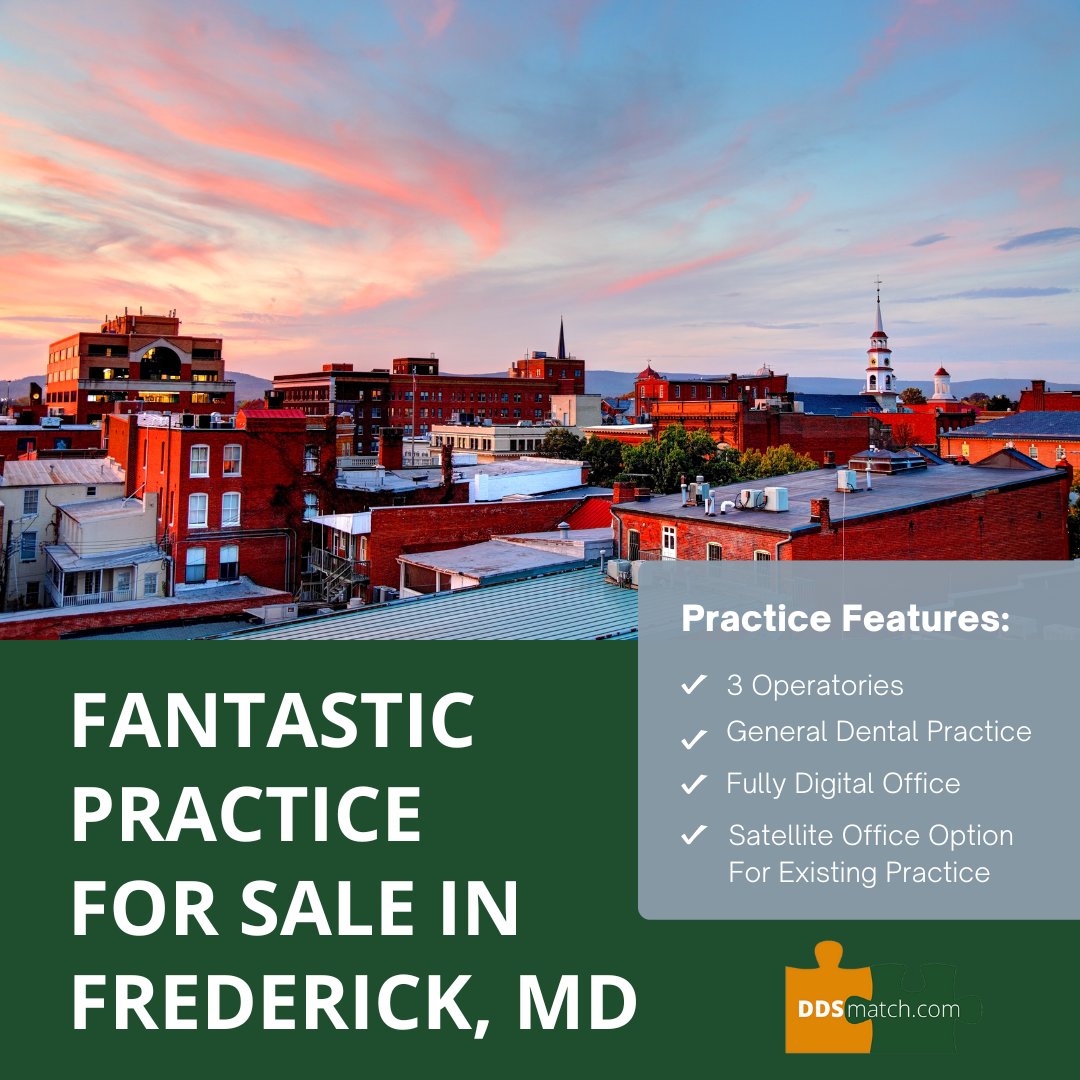 ddsmatchmid's tweet photo. Well-appointed dental office and real estate for sale in Frederick, MD! This office is fully digital (pan, I/O X-ray, camera, charts) and is in excellent condition.

Learn more about this opportunity:
https://t.co/QIjZhZatGi  

#ddsmatchmidatlantic #ddsmatch #dentalopportunity https://t.co/tAacEDVZ0Z