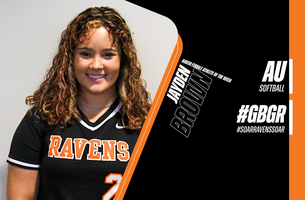 Anderson Softball's Jayden Brown has been named the Raven Female Athlete of the Week. She went 6-for-14 with a .429 batting average last week.

📄: zurl.co/OvQv

#SoarRavensSoar #GBGR #AUSB