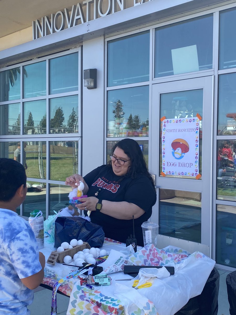 NorthRanchito's tweet photo. Thank you to all of our egg-straordinary staff for helping make our egg drop a success #EggDrop2023 #GoPumas #HumptyDumptyChallenge https://t.co/pvNRnfaZhL