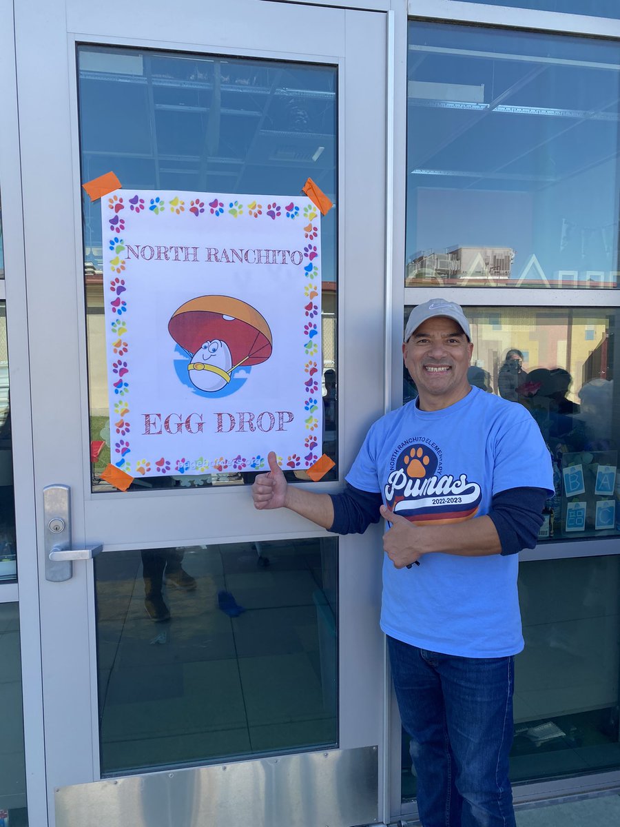 NorthRanchito's tweet photo. Thank you to all of our egg-straordinary staff for helping make our egg drop a success #EggDrop2023 #GoPumas #HumptyDumptyChallenge https://t.co/pvNRnfaZhL