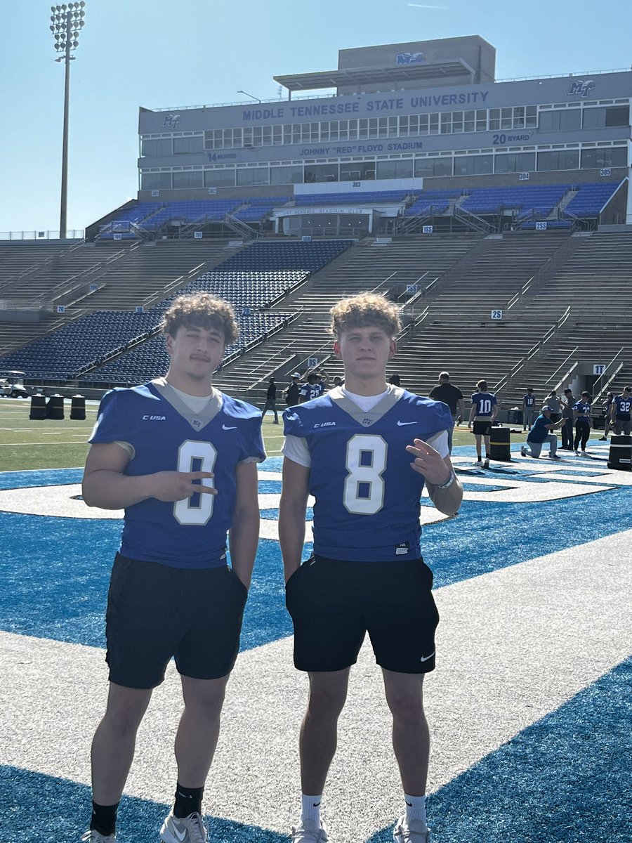 So proud of <a href="/jaris_bunch/">Jaris Bunch</a> and Josh Bolton on their visit to <a href="/MT_FB/">Middle Tennessee Football</a> for their  #juniorday visit.