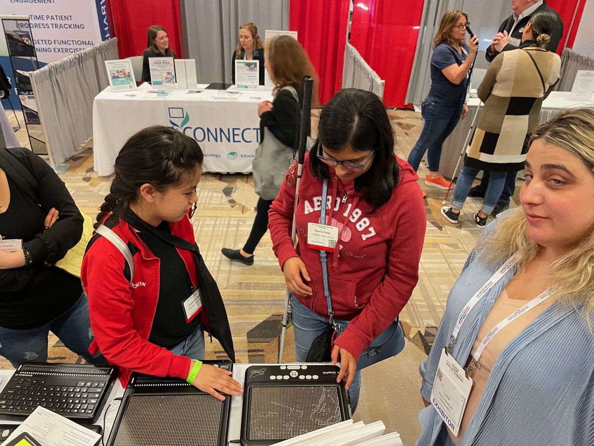 The Optima Braille Laptop Computer and the Magna Family of Electronic Magnifiers were a huge hit at the CSUN conference this year! #CSUNATC23 #OrbitResearch #Optima #BrailleForAll #Ally #OrbitMagna