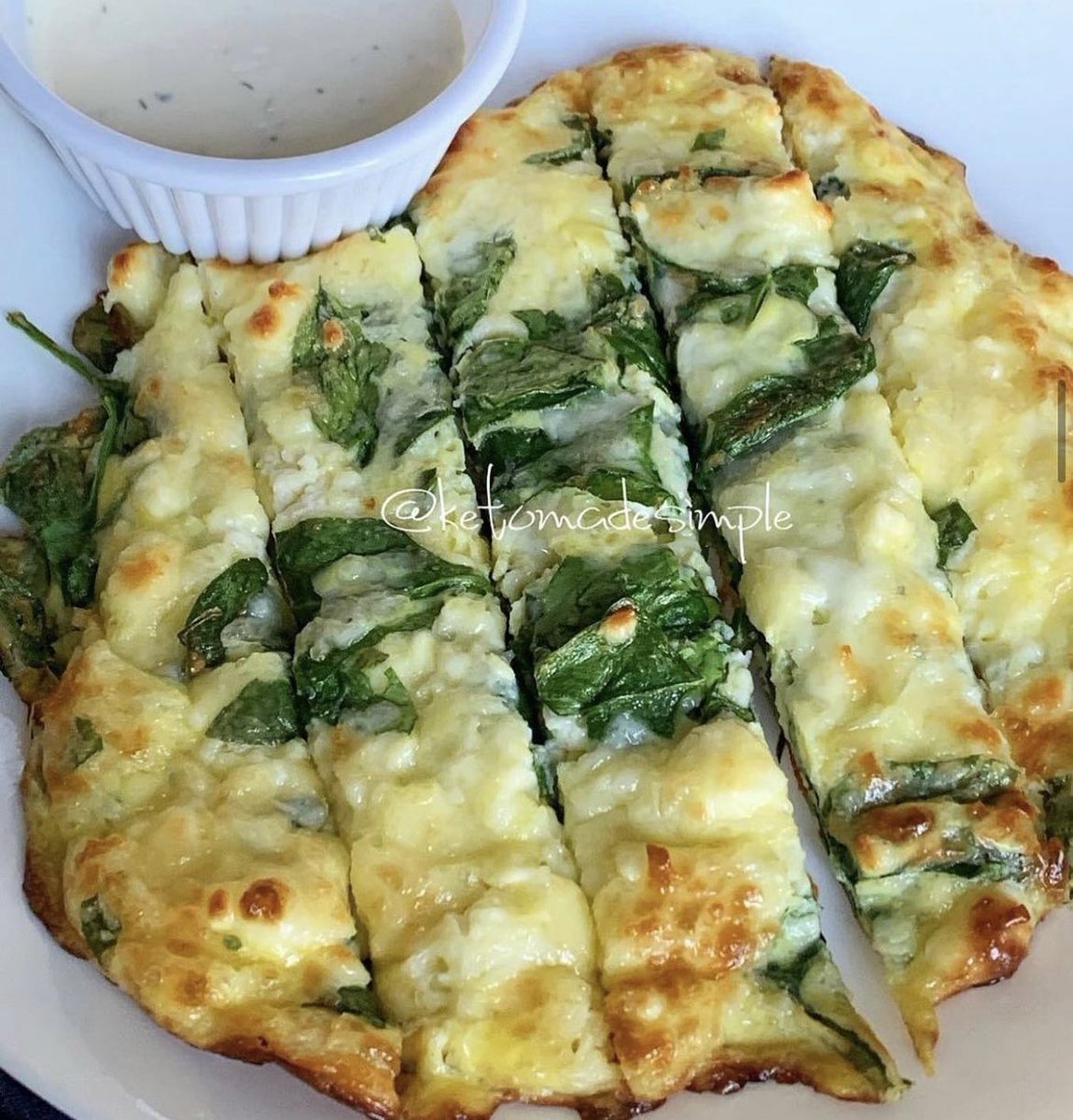 Keto Spinach &amp; Feta Cheese Bread by @ketomadesimple
#keto #ketodiet #ketofood #ketorecipes #ketoweightloss #lowcarb #lowcarbrecipes #lowcarbfood #lowcarbdiet