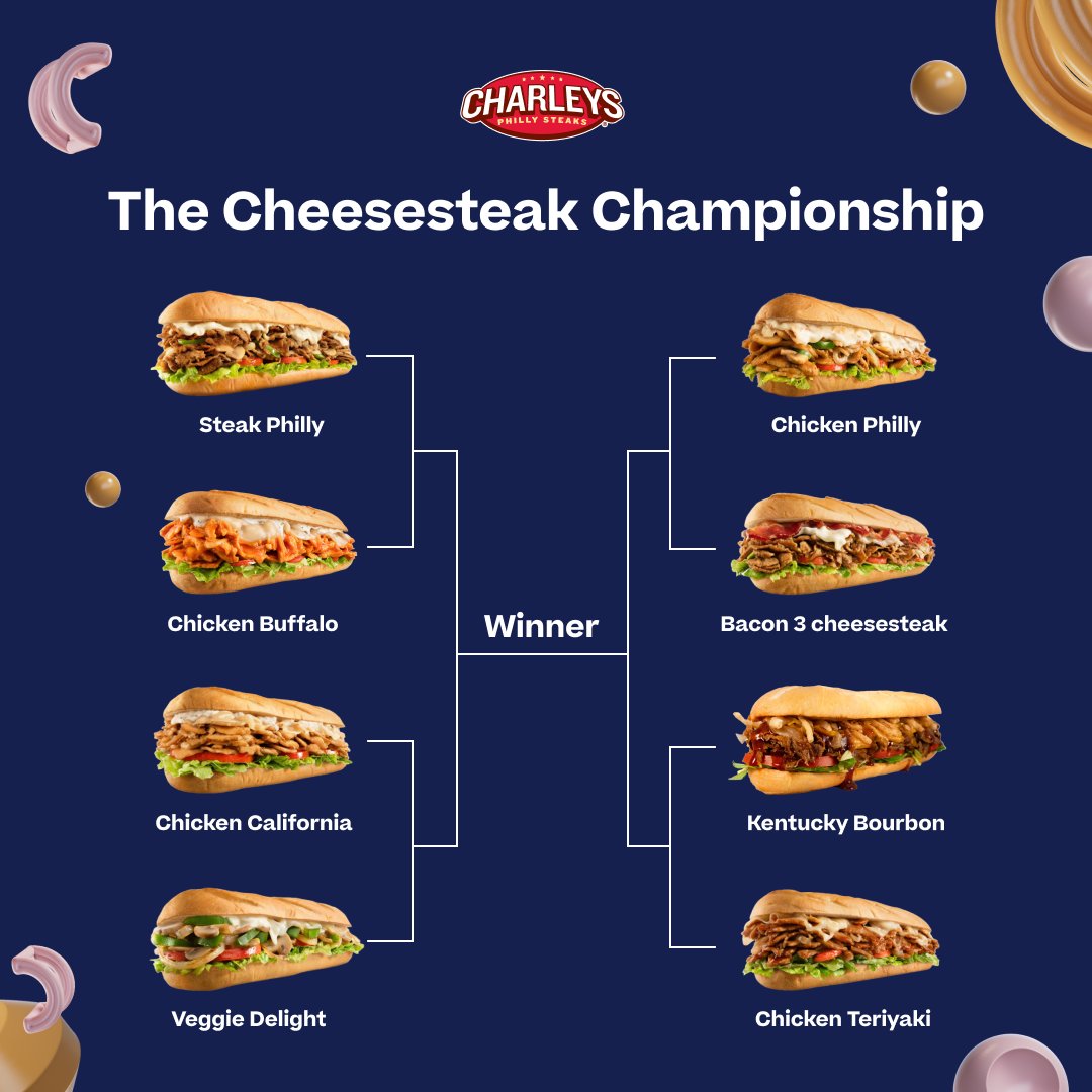 It's #NationalCheesesteakDay, and the competition is fierce at <a href="/Charleys/">Charleys Cheesesteaks 🧀</a>. 😋🥩