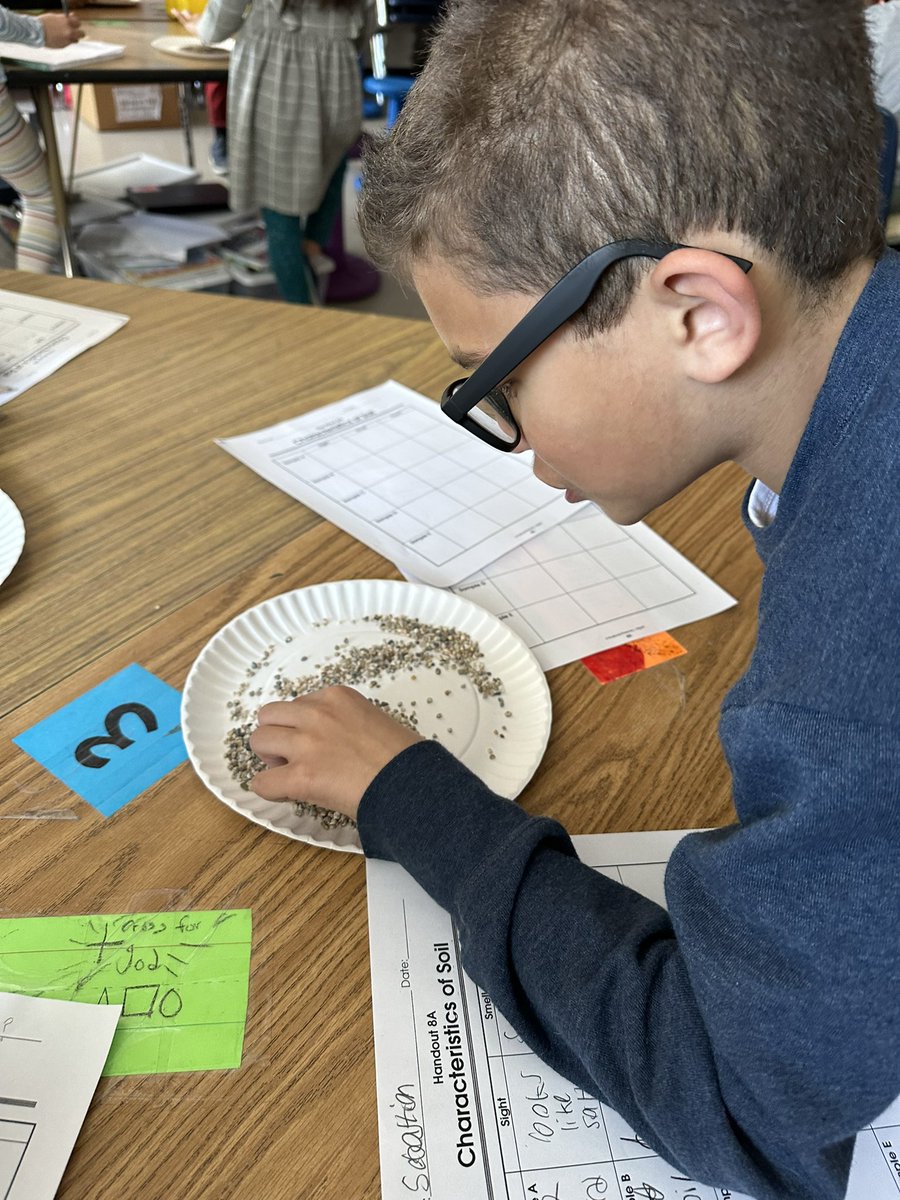 This week we also spent time examining 5 different soil components- sand, rock, humus, clay, and silt. #FHHighlights
