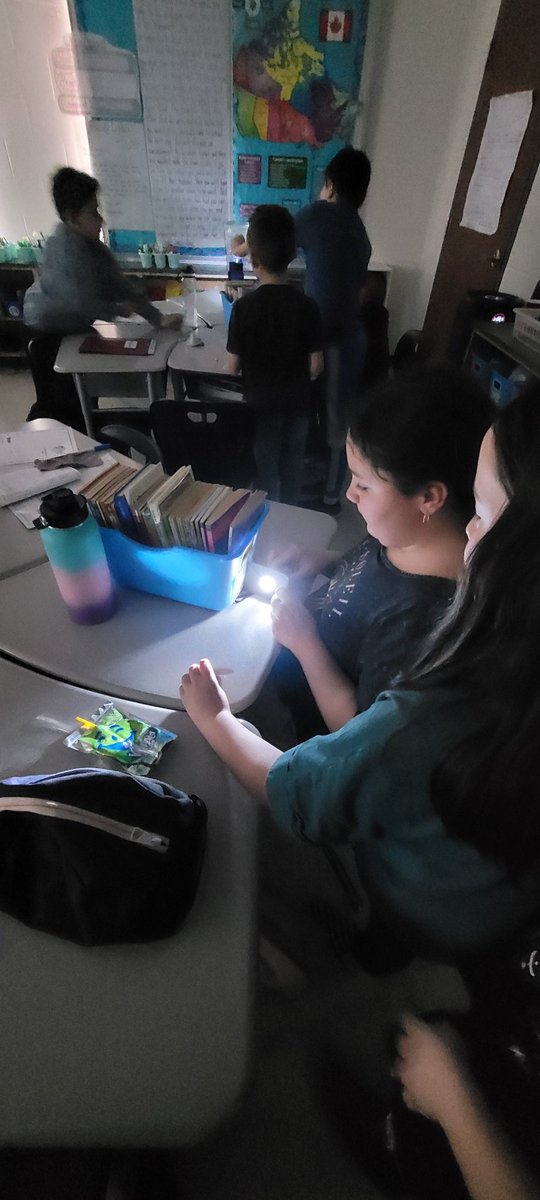SRacco's tweet photo. Grade 4's @svdptiger learning about the properties of light by conducting some cool experiments! https://t.co/VD4hRF42PL