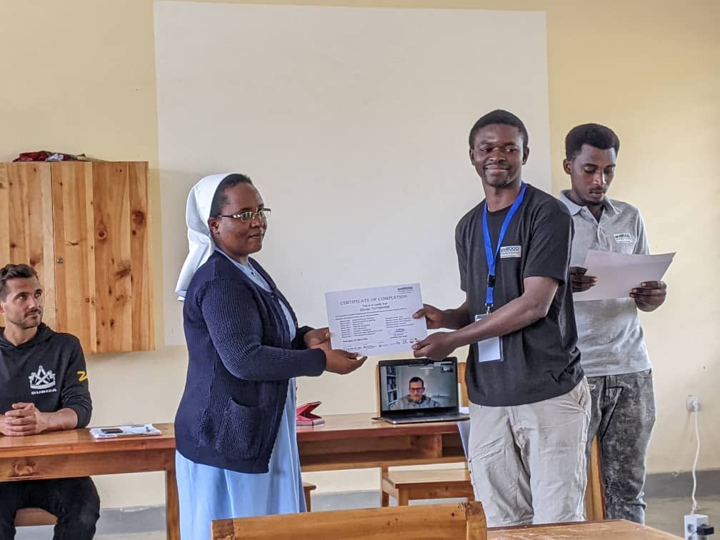 Another achievement, now I’m master instructor in carpentry.