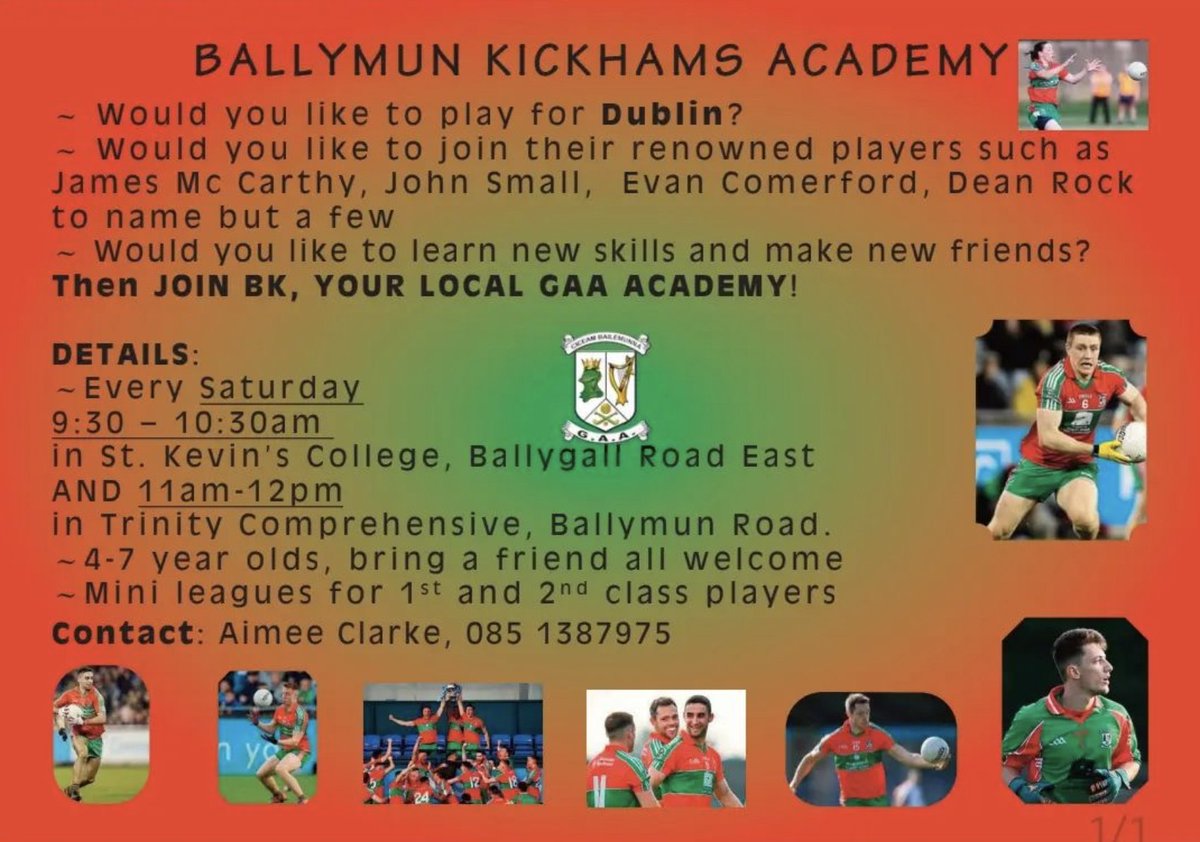 BallymunGAA's tweet photo. https://t.co/YOrTAeYoXR