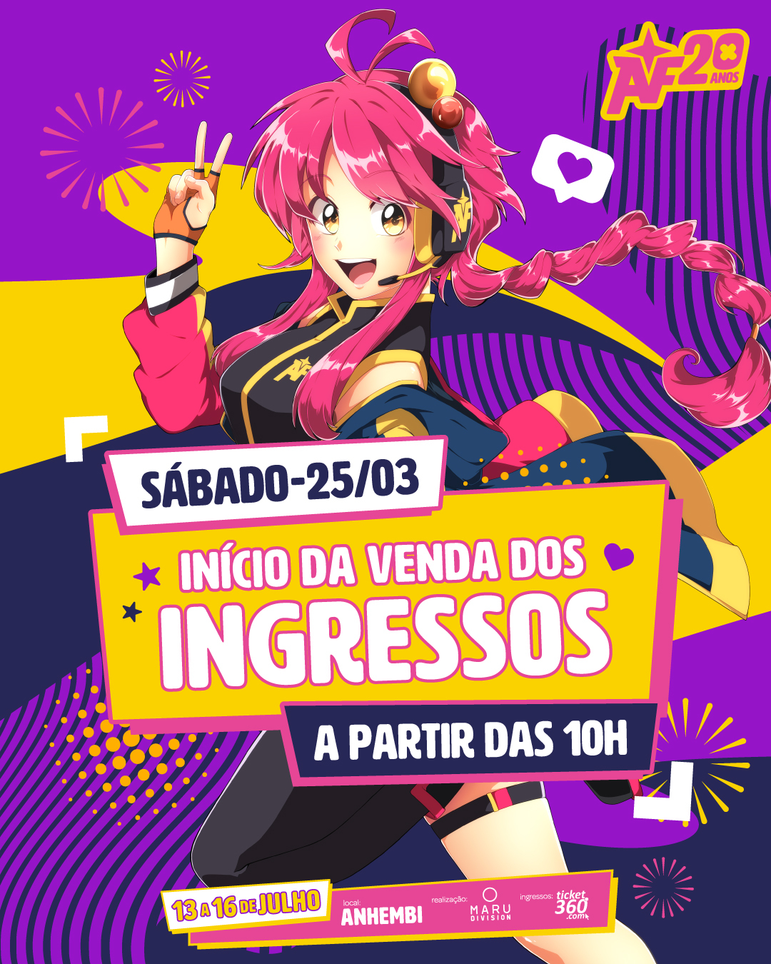 Anime Friends on X: Friend, você pediu e nós atendemos! A venda do  terceiro lote de ingressos foi prolongada até 30/11! Mas não deixe para a  última hora, hein? Compre seu ingresso