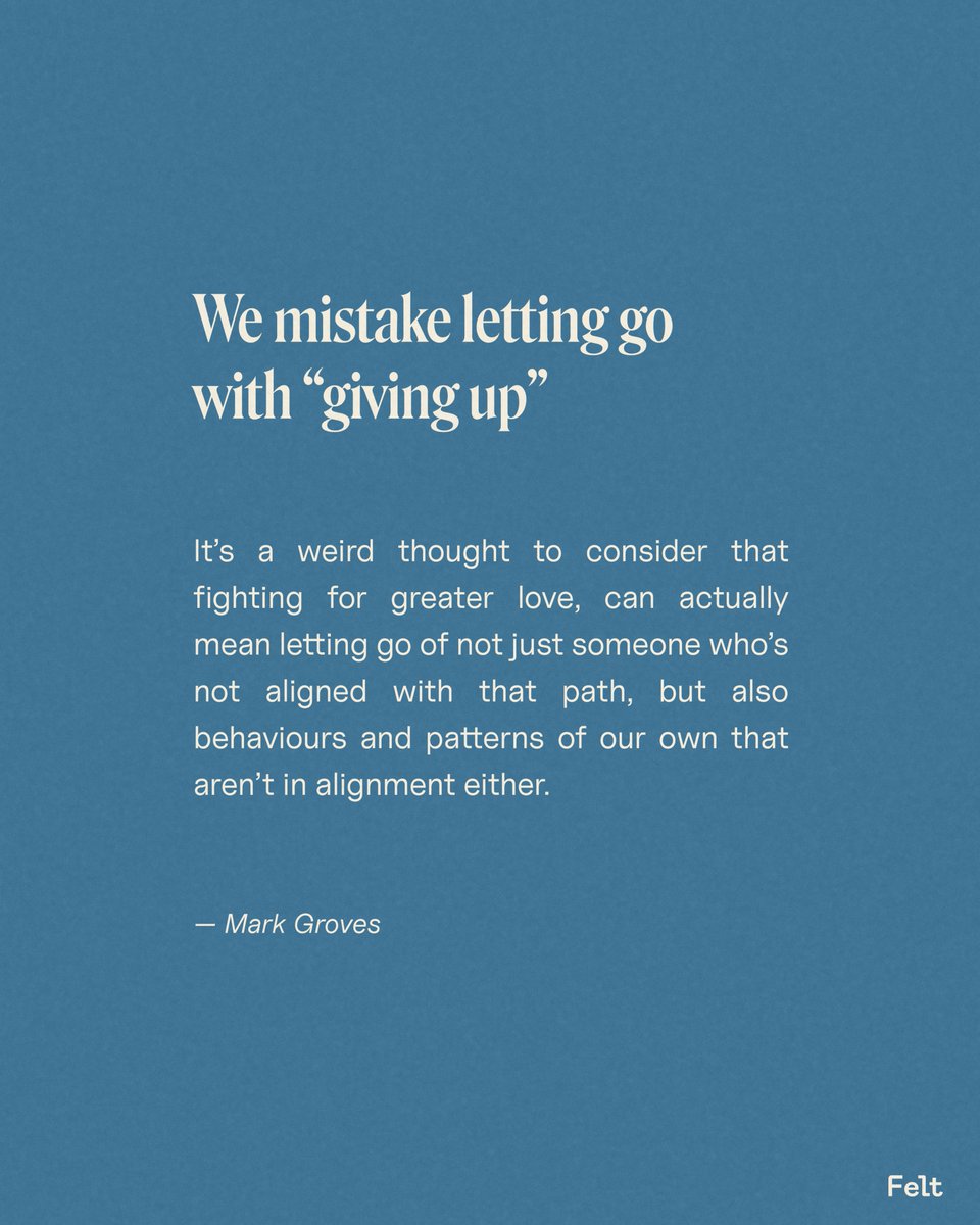 TheFeelingsCo's tweet photo. let's stop mistaking letting go with giving up #relationships #relationshipadvice #quote #selflove #advice #love #dating https://t.co/5JqGlevR5Z