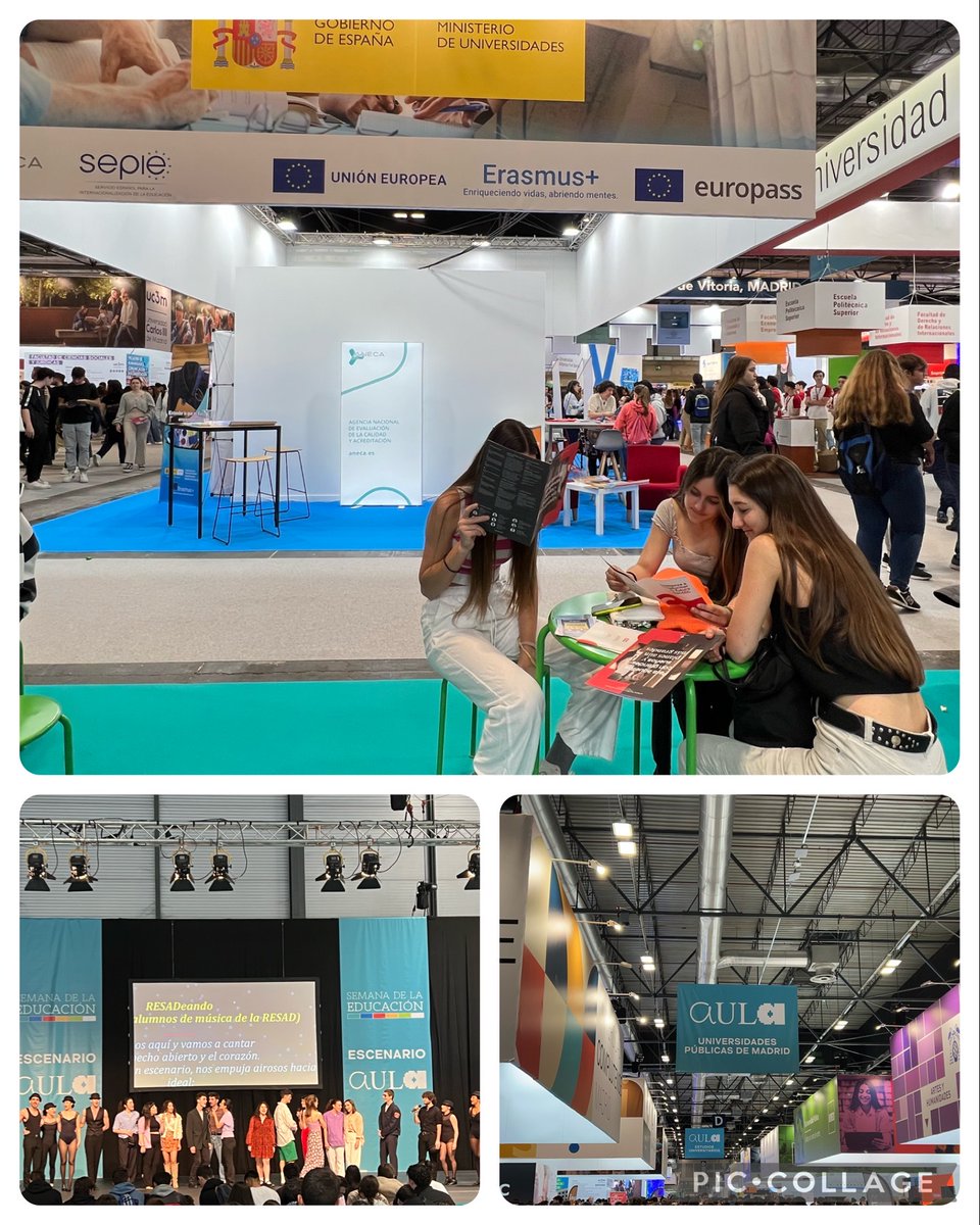 SMPilarmadrid's tweet photo. En #cuartodeESO visita a la feria de Aula en IFEMA. La mayor feria de educación para elegir universidad y resolver dudas. #comunidadeducativa #futurouniversitario #aulaMadrid https://t.co/F6enfKWnNf
