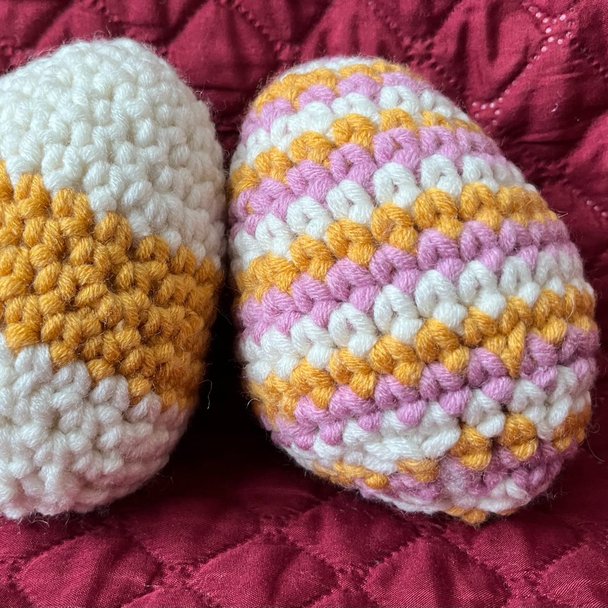 Hobbycraft's tweet image. Get 20% off when you book our NEW online crochet Easter egg workshop! 🐣 

Join us online to learn useful crochet techniques in this beginner friendly workshop.

Here are some amazing customer photos. 😍 

Book now: bit.ly/40vkjYG

#Hobbycraft #EasterWorkshop