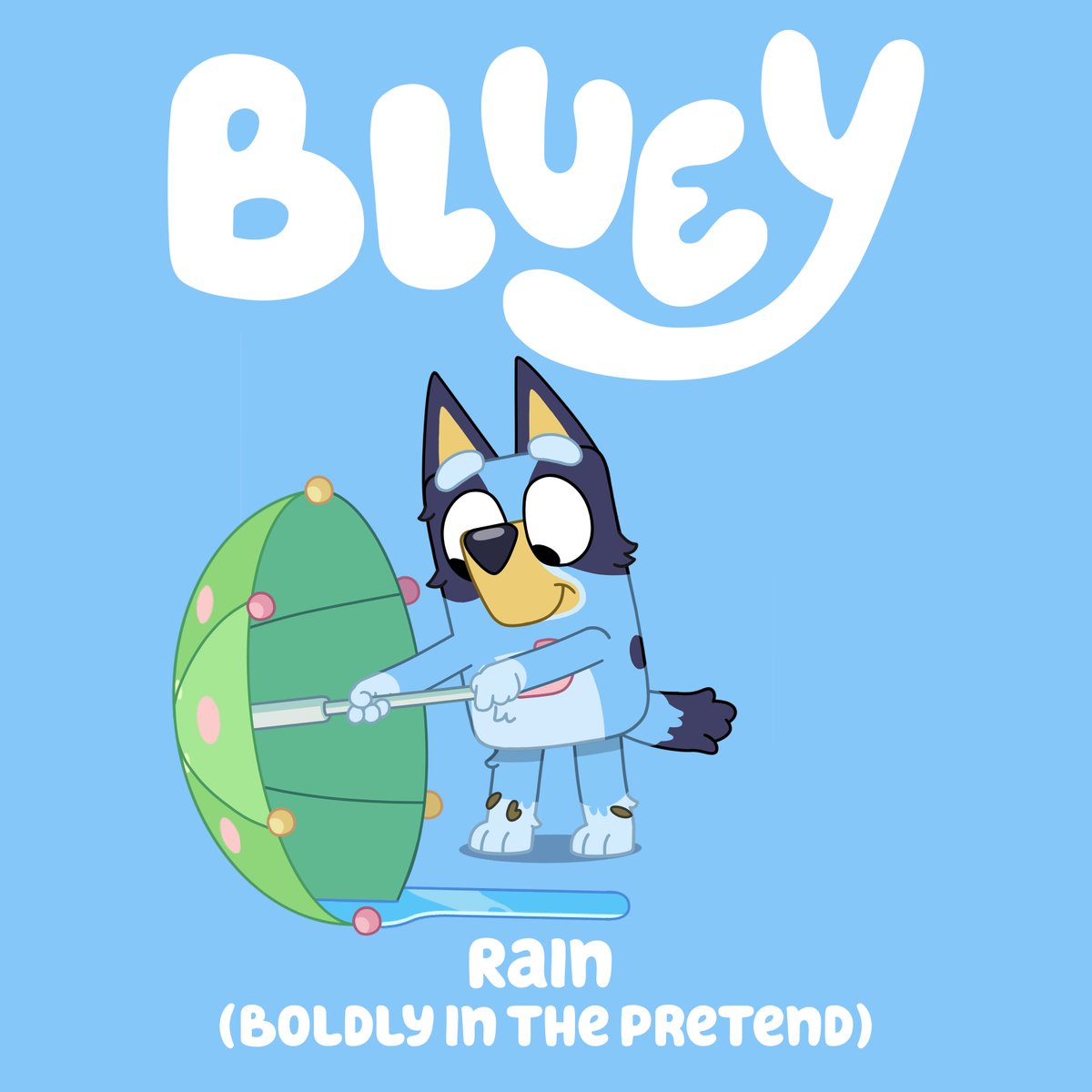 OfficialBlueyTV's tweet photo. Live 'Boldly in the Pretend' 🎶 ☔ 

A special new single from 'Dance Mode!', featuring @Jazzdarcy, is available NOW! 

Listen here: https://t.co/Ms9dUmZumT https://t.co/n5eBGXHfAV