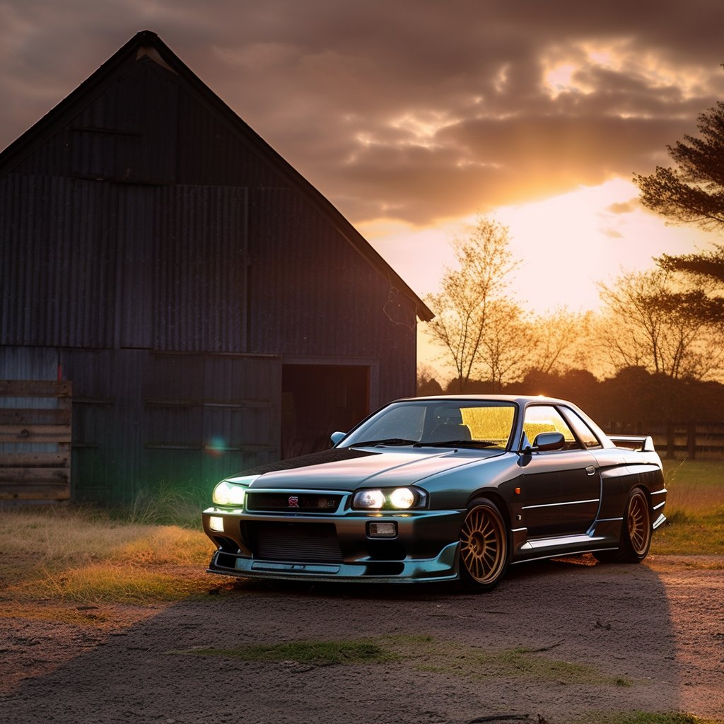 Continuing the IRIDESCENT series🚘

Love the setting on this one, but the style doesn't quite fit the car. I'm going to try to improve it.

Prompt in ALT #skyline #midjourney #ai #iridescent