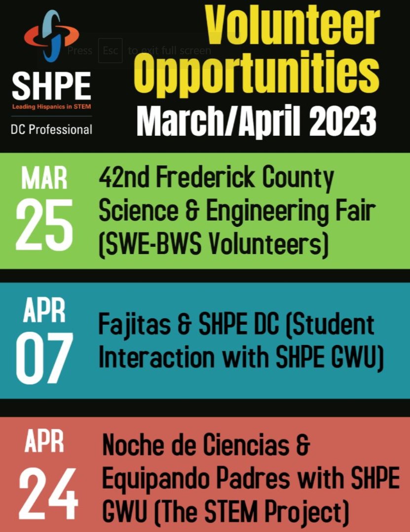 SHPE DC tweet media