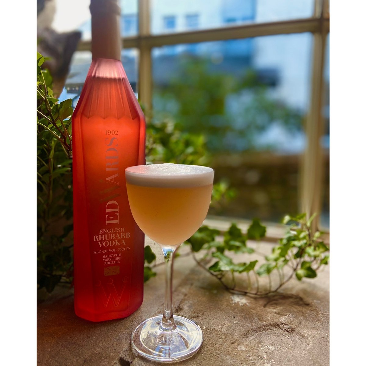 Saying cheers to the weekend with our rhubarb &amp; pineapple sage sour. Made with pineapple sage grown on <a href="/ourfarm/">Don C</a> and <a href="/edwards_1902/">Edwards 1902</a> English Rhubarb Vodka - with rhubarb sourced from a fifth-generation farm in the Yorkshire Rhubarb Triangle.

#roganandco #simonrogan #cartmel