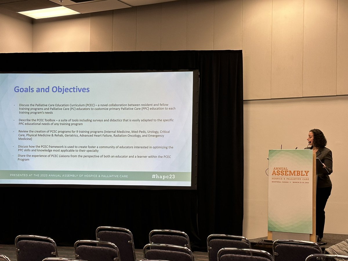 BurningBrightMD's tweet photo. The fantastic Maie El-Sourady from @VUMChealth teaching about primary palliative care at #hapc23 https://t.co/CK5pAQgiNT