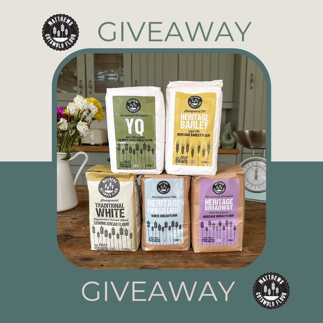 WIN 5 bags of our new Heritage Flour!⁠
⁠
We are so excited about the launch of our new heritage flours and to celebrate, we're giving the chance to one lucky baker to win the lot of them!⁠

To enter, simply retweet and follow us! Winner will be announced 7th April!