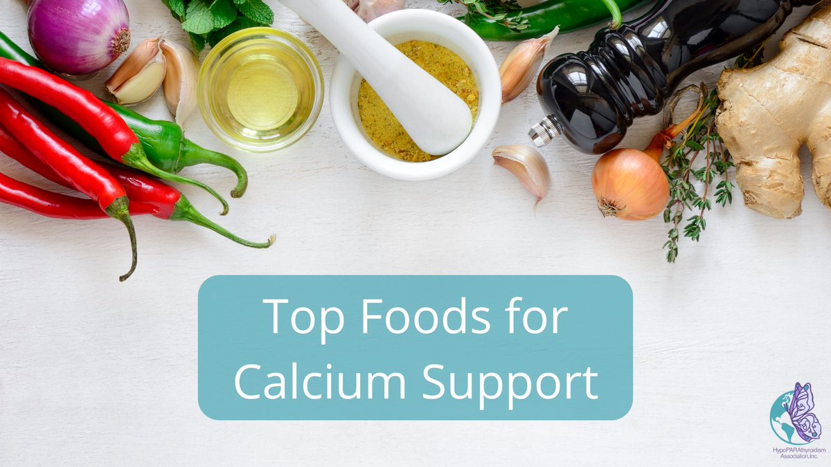 It's #NationalNutritionMonth! Patients living with #HypoPARA know that proper #calcium levels are crucial to attaining good bone health and muscle function. Check out this list of calcium-rich foods from The Healthy to keep your body strong and healthy: thehealthy.com/nutrition/calc…