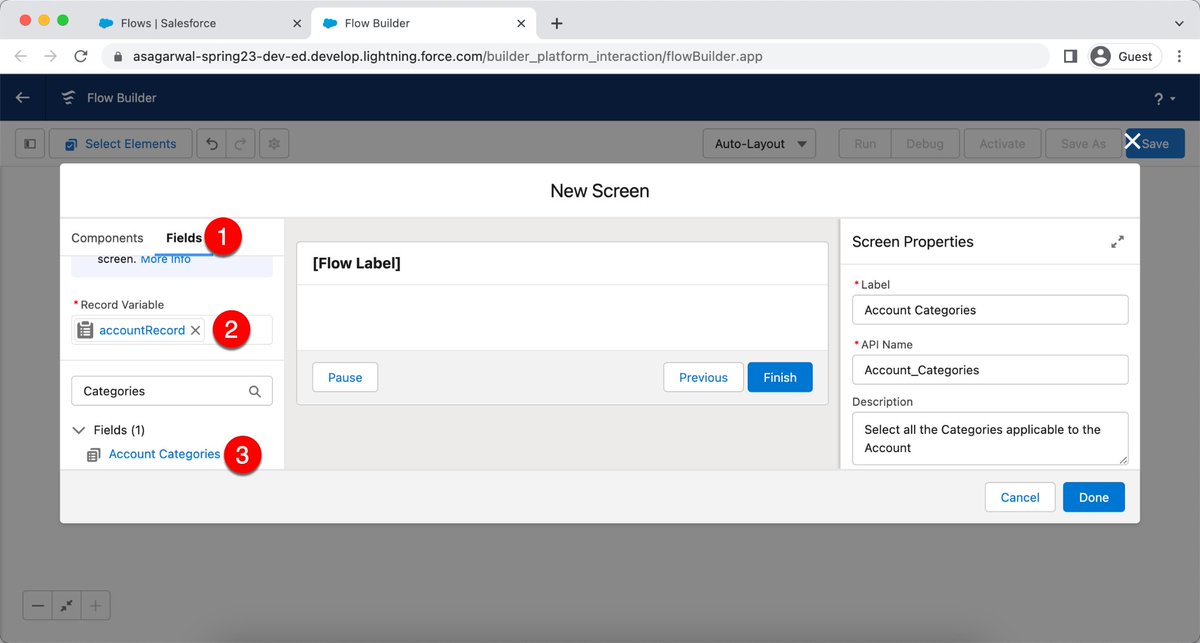 asagarwal's tweet photo. #SalesforceSpring23 In Screen Flow -> Dynamic forms, you can now add a multi-select picklist field from your record resource.
https://t.co/5vbVSqJU52 https://t.co/4Jl09ZvpVY