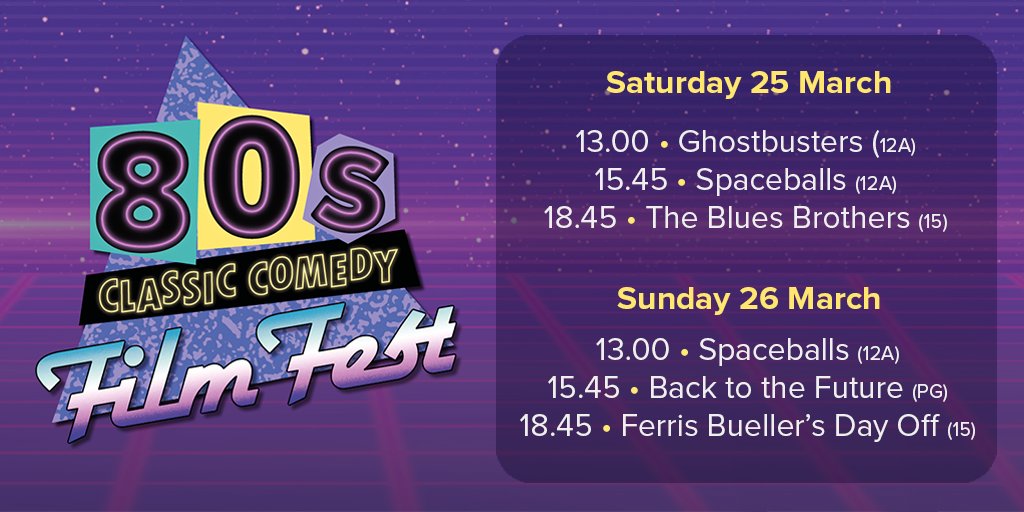 Get ready to laugh like it's the 80s again! 

Our 80s Classic Comedy Film Festival continues this weekend, featuring hilarious movies that defined the decade. #80sFilmFest
🎟️£6.95 per film per person

Book tickets: buytickets.at/gscimax?utm_so…

in assocation with @glasgowcomedy