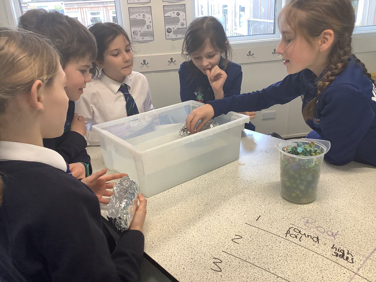 MPSscience's tweet photo. Science club fun building rafts that held over 100 marbles! Much more than we predicted. Nearly there for the @CRESTAwards https://t.co/k7rKE3b2pG