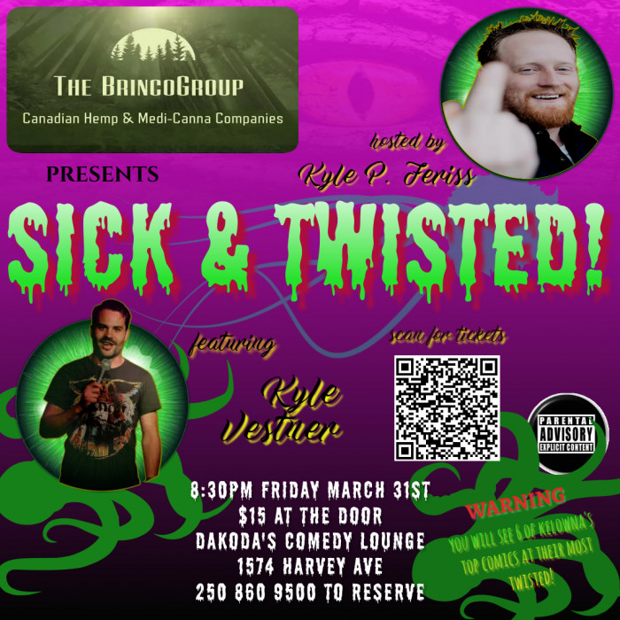 KelownaEvents.info (@kelownaevents) on Twitter photo Come out for a huge night of laughs with <a href="/kelowna_comedy/">Kelowna comedy</a>'s Top Comics. Kelowna's comics are ready to turn your stomach with some dirty and twisted jokes. This is a show for monsters and escaped lunatics!
ow.ly/8StW50NlZj1 Come out for a huge night of laughs with <a href="/kelowna_comedy/">Kelowna comedy</a>'s Top Comics. Kelowna's comics are ready to turn your stomach with some dirty and twisted jokes. This is a show for monsters and escaped lunatics!
ow.ly/8StW50NlZj1
