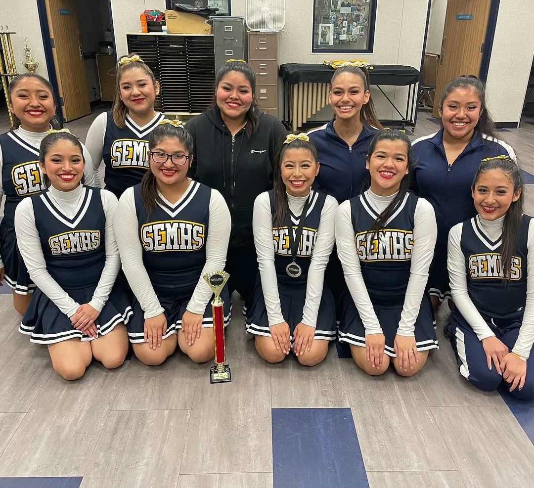 ElMonteUHSD's tweet photo. Congratulations to @SElMonteEagles Drill Team for taking home third place and ranking fifth overall in the SHARP Large Military Division Competition on March 18! #inthistogether #emuhsdinspires #semhs #drillteam https://t.co/6ICPUuDEAw