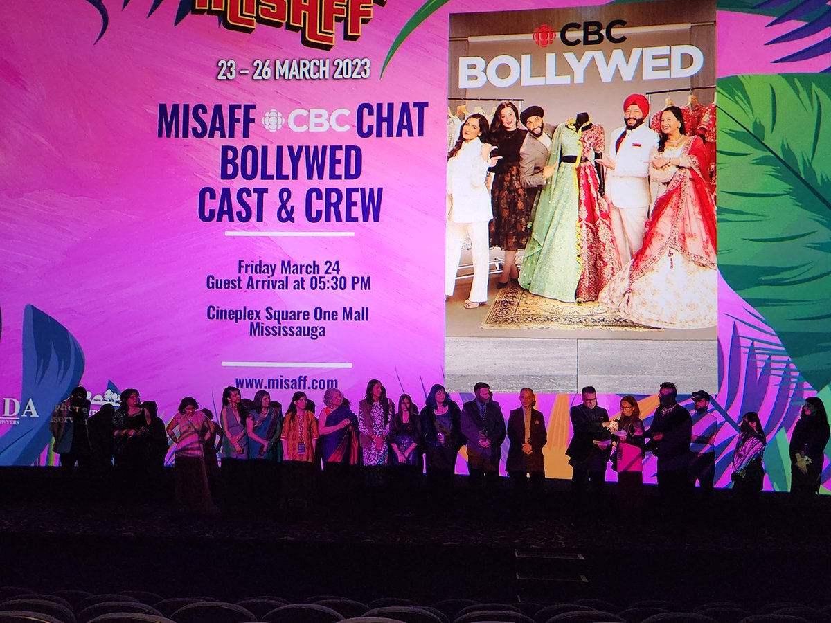 MissArtsCouncil's tweet photo. #MISAFF opens!

@mosaic_misaff, Mississauga’s ambitious film festival touches hearts and reveals truths from across the world. Meet the cast of @CBC's 'Bollywed' Friday!

See something stimulating thanks to CCAI led by Arshad &amp; @Iamasmamahmood.

Tickets: https://t.co/1trIloOsTy https://t.co/eIGM0rnEiN