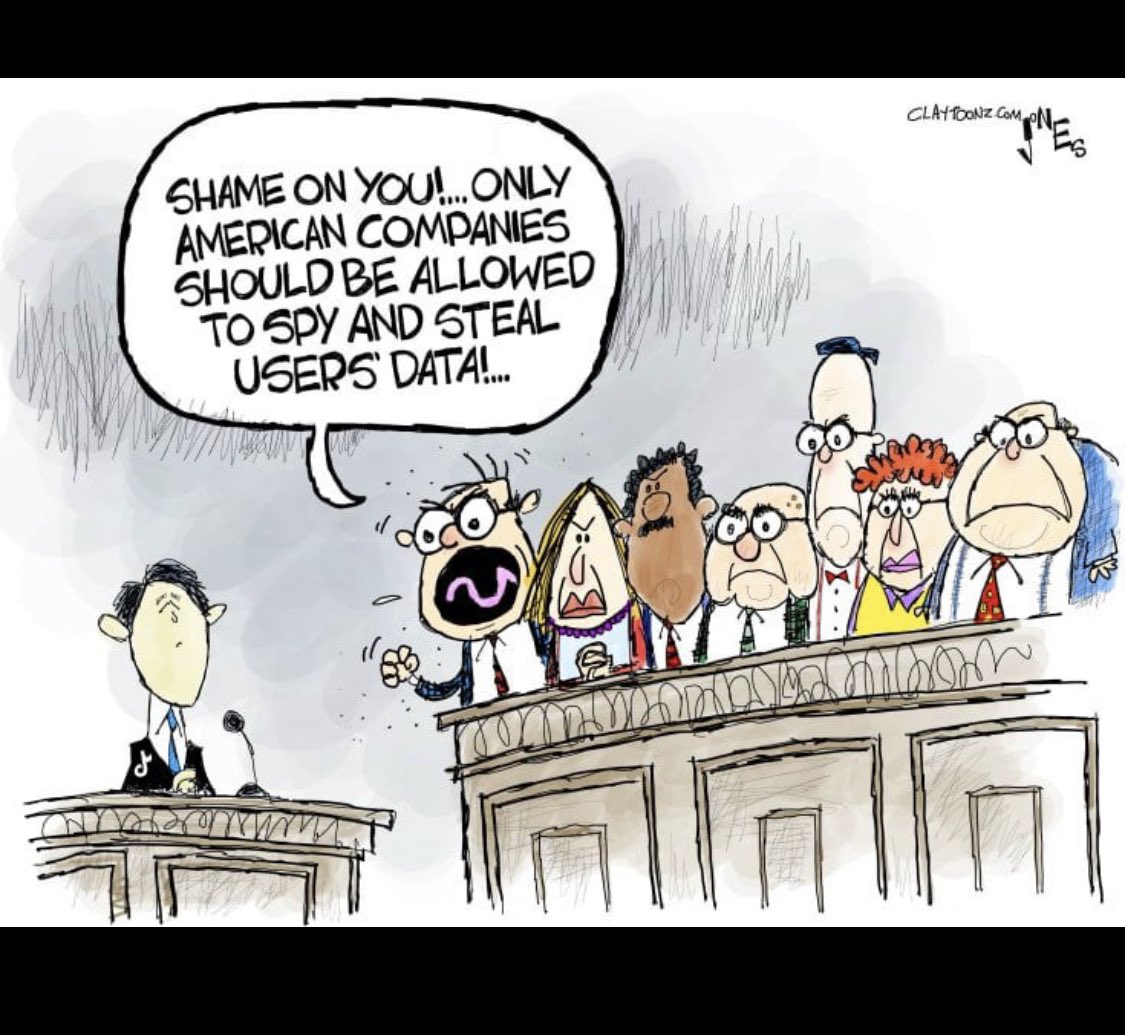 Tik Tok CEO being questioned by Congress … 🧐