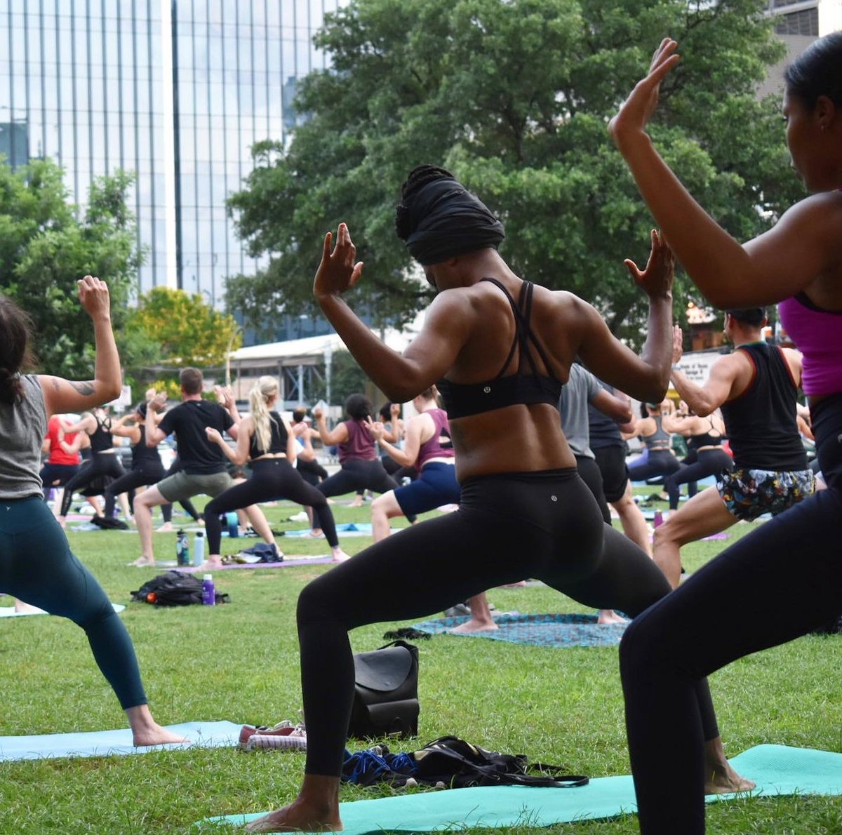 Start your weekend off right with a refreshing yoga class at Republic Square led by Swift Fit Events! Join the fun every Saturday at 11am!