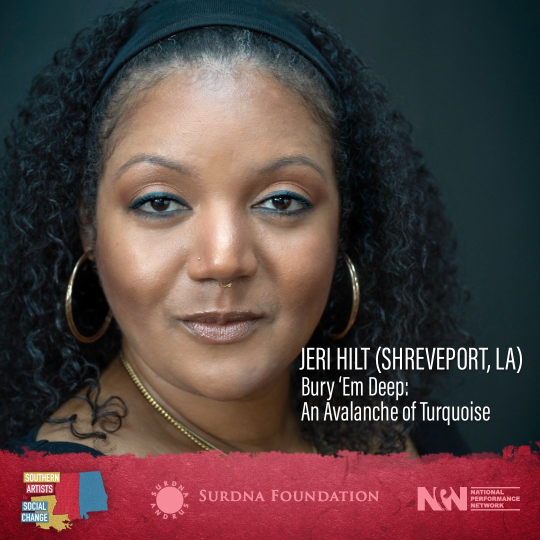 NPNarts's tweet photo. @Surdna_Fndn Congratulations to these artists and culture bearers of color organizing for community change in the South:

Jeri Hilt (Shreveport, LA)
John “Jahni” Moore / United Federation of Artistic Minds (Huntsville, AL) @getjahni
Jazmine Walker (Jackson, MS)
ChE Ware (New Orleans, LA) https://t.co/mGMDmFf2RV