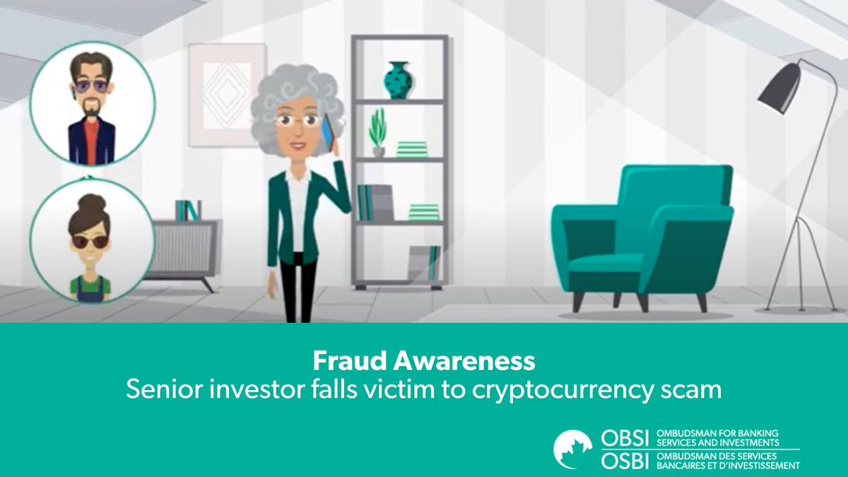 We have seen a significant increase in complaints related to cryptocurrency  and fraud. Our video shows what happened to a senior who was targeted in a  crypto investment scam. https://t.co/7hwCt4KJpM