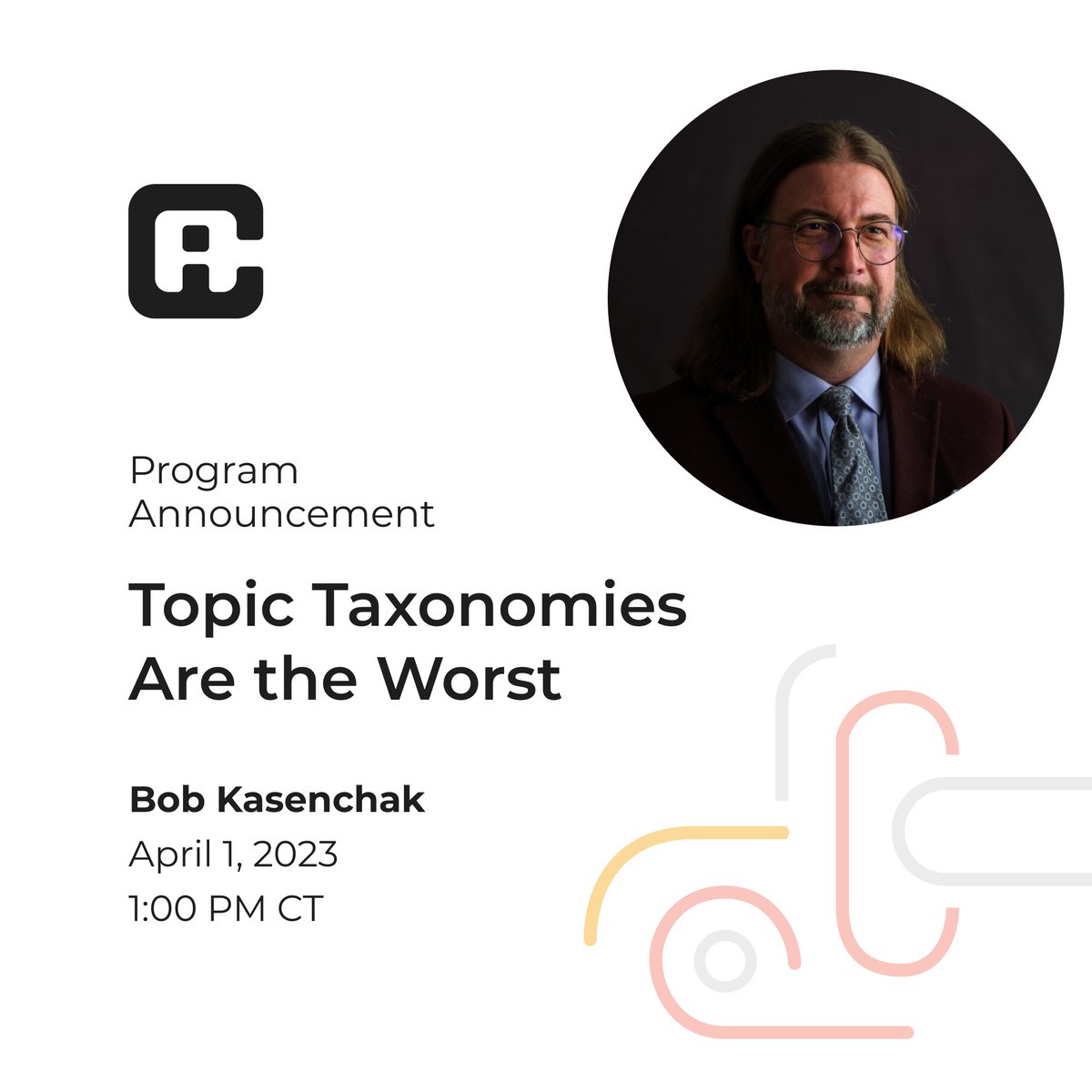 theiaconf's tweet photo. #Taxonomy trouble? Join @taxobob at #IAC23 to talk about the pitfalls of combining Concepts and #Topics (and how to model your way out).

Learn more: https://t.co/qYQcvVXyyQ 

#IA #Taxonomy #UX #ProductDesign https://t.co/bEQ1gWzAeh