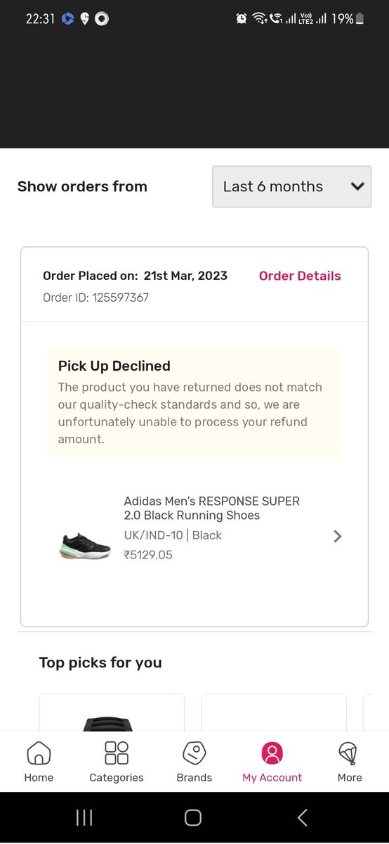 TigerEyeSri's tweet photo. @TataCLiQ had ordered addidas running shoes and got used torn shoes. Now struggling to get it exchanged with the product I originally ordered. Hope to get some help from TataCLiQ. See photos @RNTata2000 https://t.co/PRSigCwoHa
