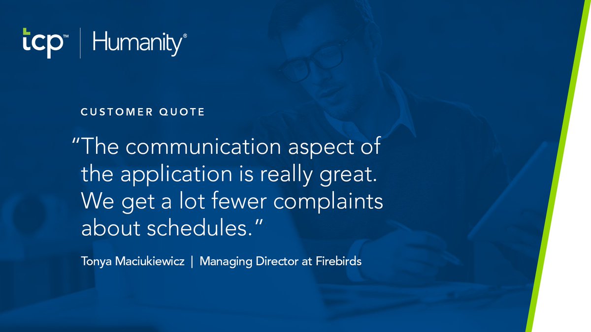 tcpsoftware's tweet image. Customers love how simple #employeescheduling is with TCP&apos;s Humanity Scheduling. &quot;Now that we have Humanity, scheduling is quicker, more efficient, and we no longer need to email each employee.&quot;