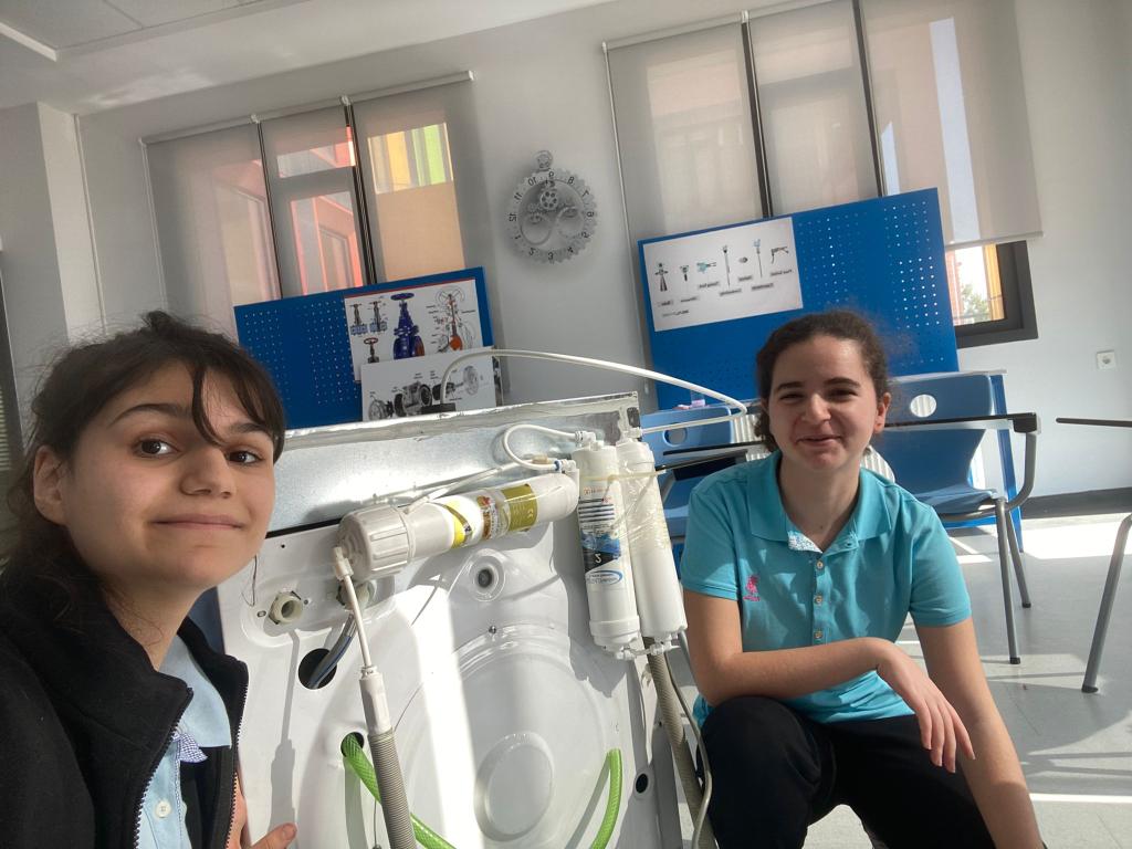Our product "ECaundry" is developed to prevent waste of water caused by usage of washing machines. Our goal is to save 7000 liters of water in 6 months with ECaundry. 
Our pototype: