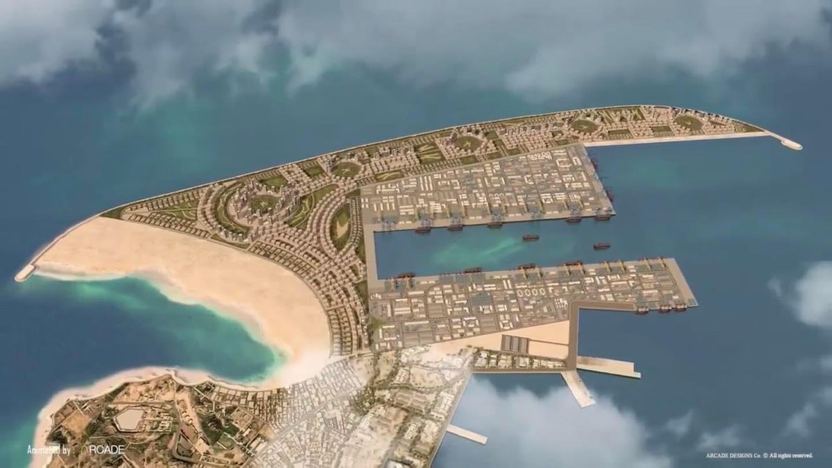 Esll7970Gladii's tweet photo. - على شواطىء شرق #الإسكندرية معدات الحفر و الردم "سبارتاكوس" العملاقة في مهمة تعتبر الأولى من نوعها في #مصر 🇪🇬

الكراكات البلجيكية التابعة لشركة "ديمي" العالمية بتردم داخل البحر على شاطىء أبو قير بهدف إنشاء جزيرة صناعية عملاقة

على الجزيرة الص��اعية هيتم انشاء الميناء البحري الأضخم على شواطىء البحر المتوسط بخلاف مدينة عالمية هتضم سلسلة من الأبراج السياحية ، فنادق فاخرة بتديرها أشهر العلامات الفندقية في العالم ، مستشفيات و مولات تجارية و مدارس و نوادي رياضية و جامعات أجنبية عريقة 

"أبو قير" هتكون اول مدينة مصرية و افريقية يتم بناءها على جزيرة صناعية مش منتجع سياحي او حي صغير دي مدينة متكاملة ظهرت من العدم من قلب بحر اسكندرية مدينة اقتصادها هيكون قائم على السياحة و التجارة بتحتضن أكبر ميناء بحري على البحر المتوسط واللي بمجرد ما عرضنا الميناء للاستثمار استقبلنا عشرات العروض من الشركات العالمية استقرينا في الآخر على شركة هاتشيسون الصينية اللي قررت من أيام إنها تضخ ١.٥ مليار دولار في مصر 

مدينة أبو قير البحرية كمان اول مدينة مصرية من الجيل الخامس هتدار بأحدث الطرق التكنولوجية اللي توصل ليها العالم في مجال إدارة المدن وده بالتعاون مع شركات صيني�� كتير أهمها HUAWEI العالمية 

"أبو قير" هتكون حلقة الوصل بين شبكة قطارات مصر السريعة "حابي Hapi" وده لأنها هتضم محطة قطارات تبادلية Hub Station على غرار محطة عدلي منصور في القاهرة هتكون تبادلية بين الخط الرابع للقطار السريع و مترو الإسكندرية 

المدينة فيها ميزة تانية مهمة جدا وهي انها هتحتضن اكبر شاطىء عام في تاريخ اسكندرية على مساحة ٣٨٥ فدان ، متنفس ضخم و شاطىء عام من غير تعديات من غير كافيهات من غير نوادي نقابات ، ٣٨٥ فدان شاطىء رملي و بس مفتوح لجميع أهالي إسكندرية و ضيوفهم في فصل الصيف

"أبو قير" قاطرة التنمية بمنطقة شرق اسكندرية هتوفر ٢٠٠ الف فرصة عمل مباشرة و غير مباشرة لأهالي المدينة و هتوفر حيز و متنفس جديد يساعد في تخفيف الضغط على أحياء شرق و وسط اسكندرية ..
#تحيا_مصر✌️🇪🇬